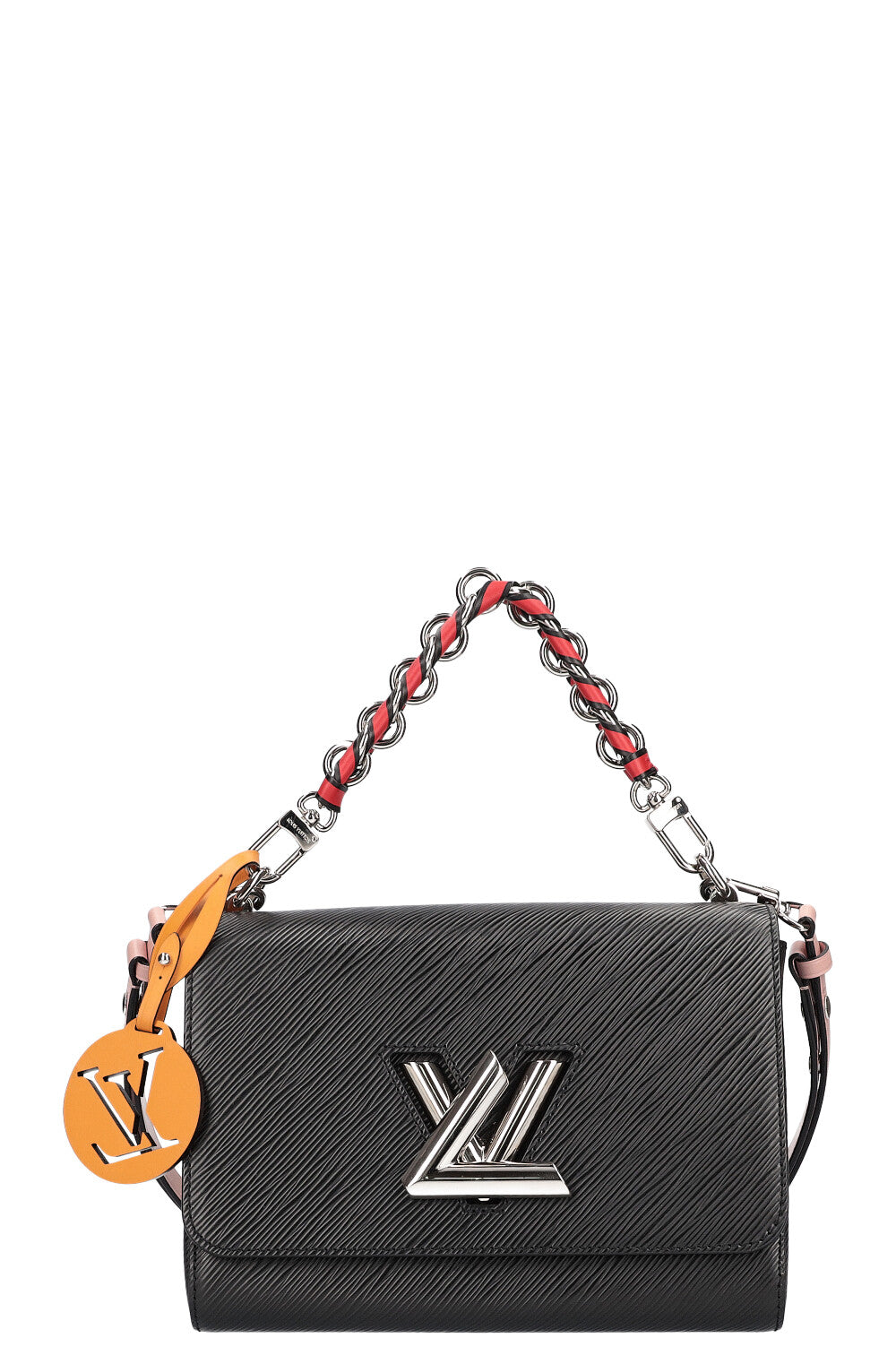 LOUIS VUITTON Twist MM Bag Epi Black