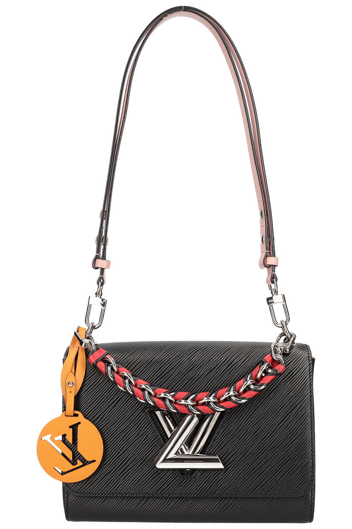 LOUIS VUITTON Twist MM Bag Epi Black