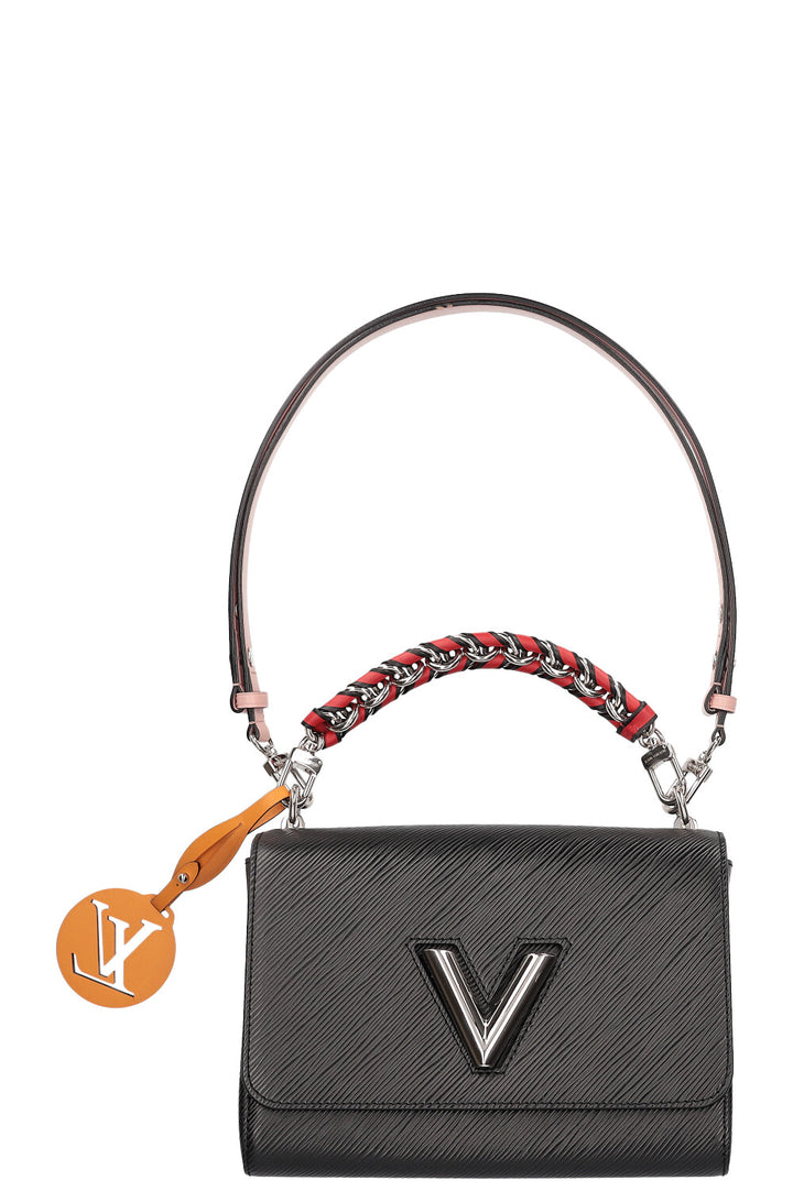 LOUIS VUITTON Twist MM Bag Epi Black