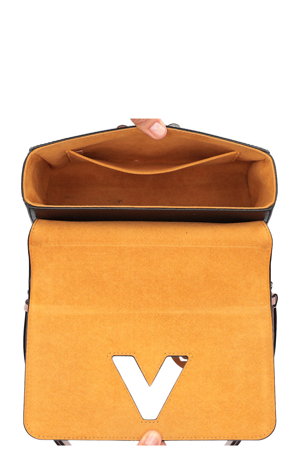 LOUIS VUITTON Twist MM Bag Epi Black