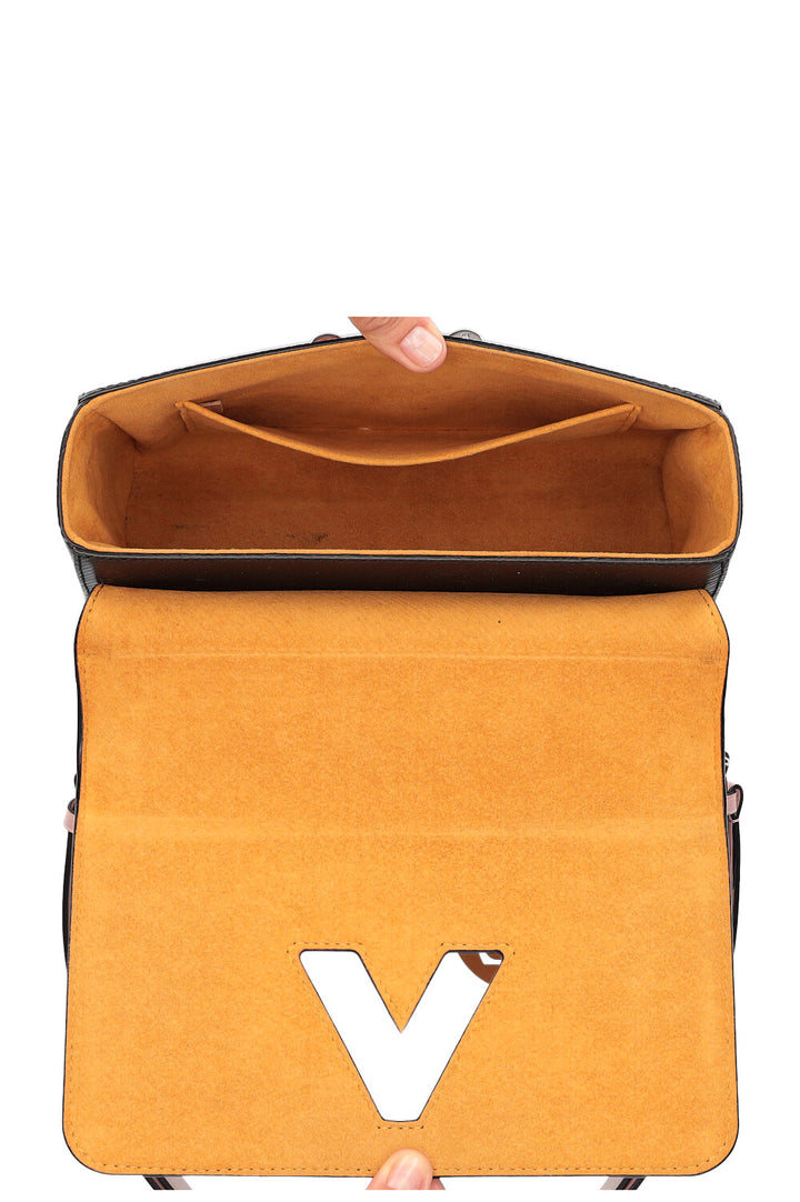 LOUIS VUITTON Twist MM Bag Epi Black
