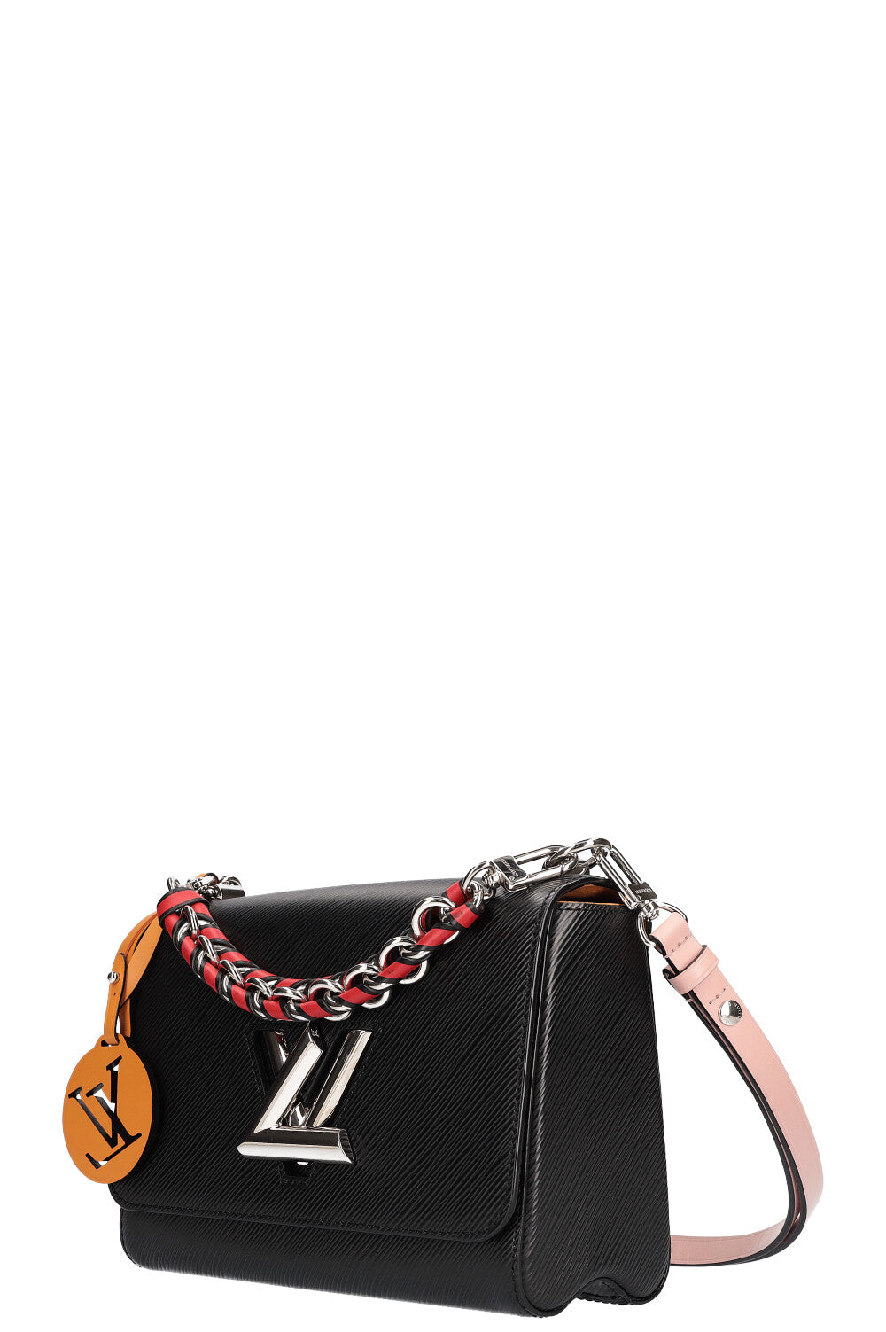 LOUIS VUITTON Twist MM Bag Epi Black REAWAKE