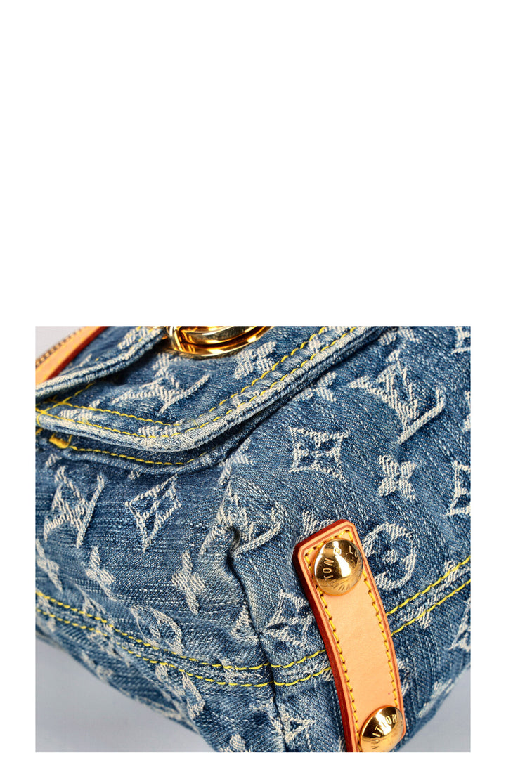 LOUIS VUITTON Baggy PM Bag Denim Blue