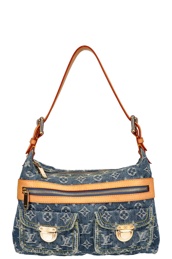 LOUIS VUITTON Baggy PM Sac Denim Bleu