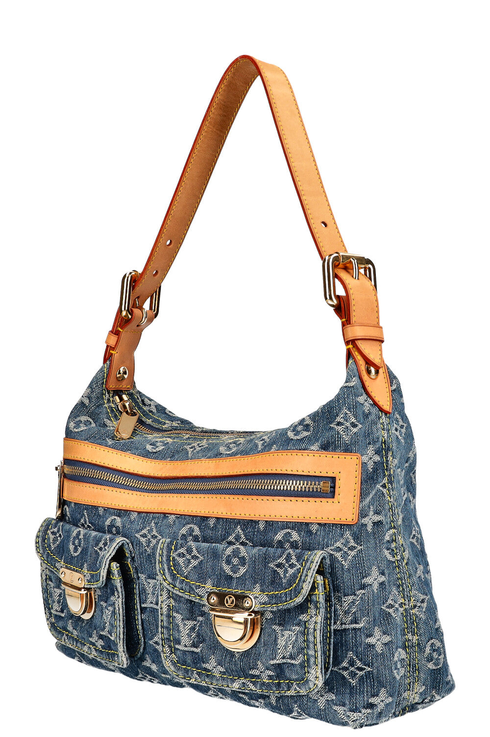 LOUIS VUITTON Baggy PM Bag Denim Blue