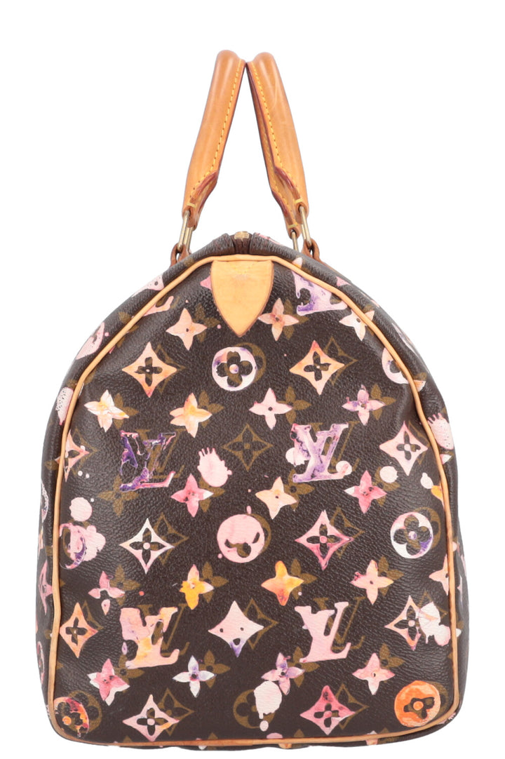 LOUIS VUITTON Speedy 35 Richard Prince Watercolor Aquarelle MNG