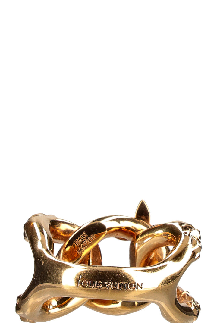 LOUIS VUITTON Chain Ring Gold