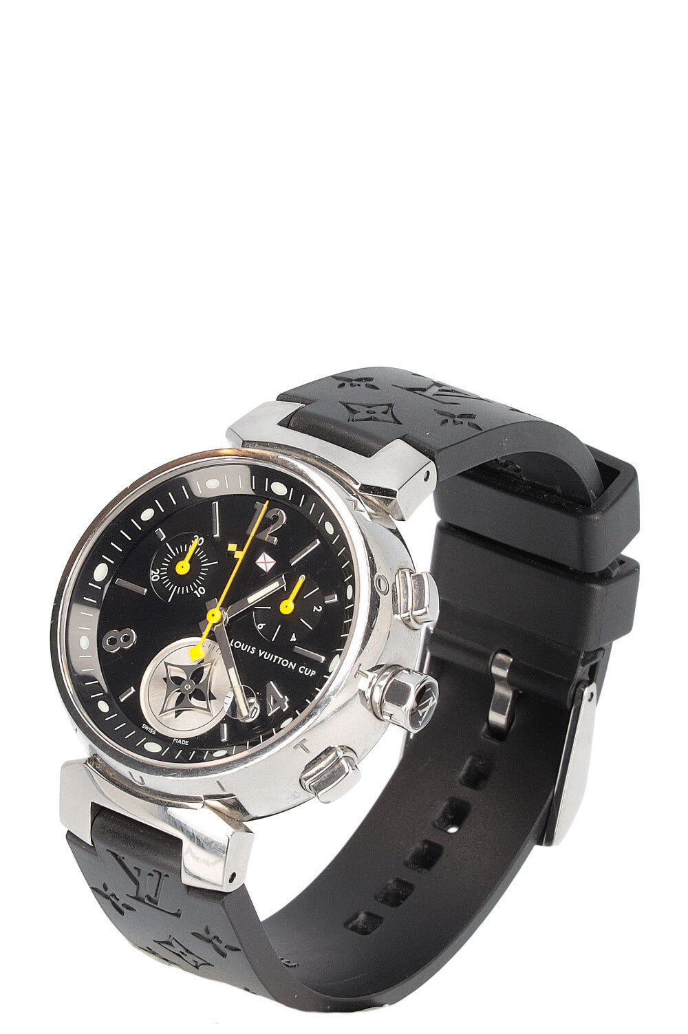 LOUIS VUITTON ARMBAND-UHR 'TAMBOUR LOVELY CUP CHRONOGRAPH' 34 MM
