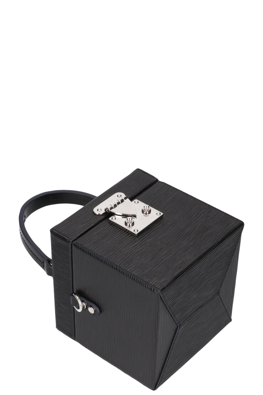 LOUIS VUITTON LV Bleecker Box M52703 Epi black ２way vanity with  shoulder/6600