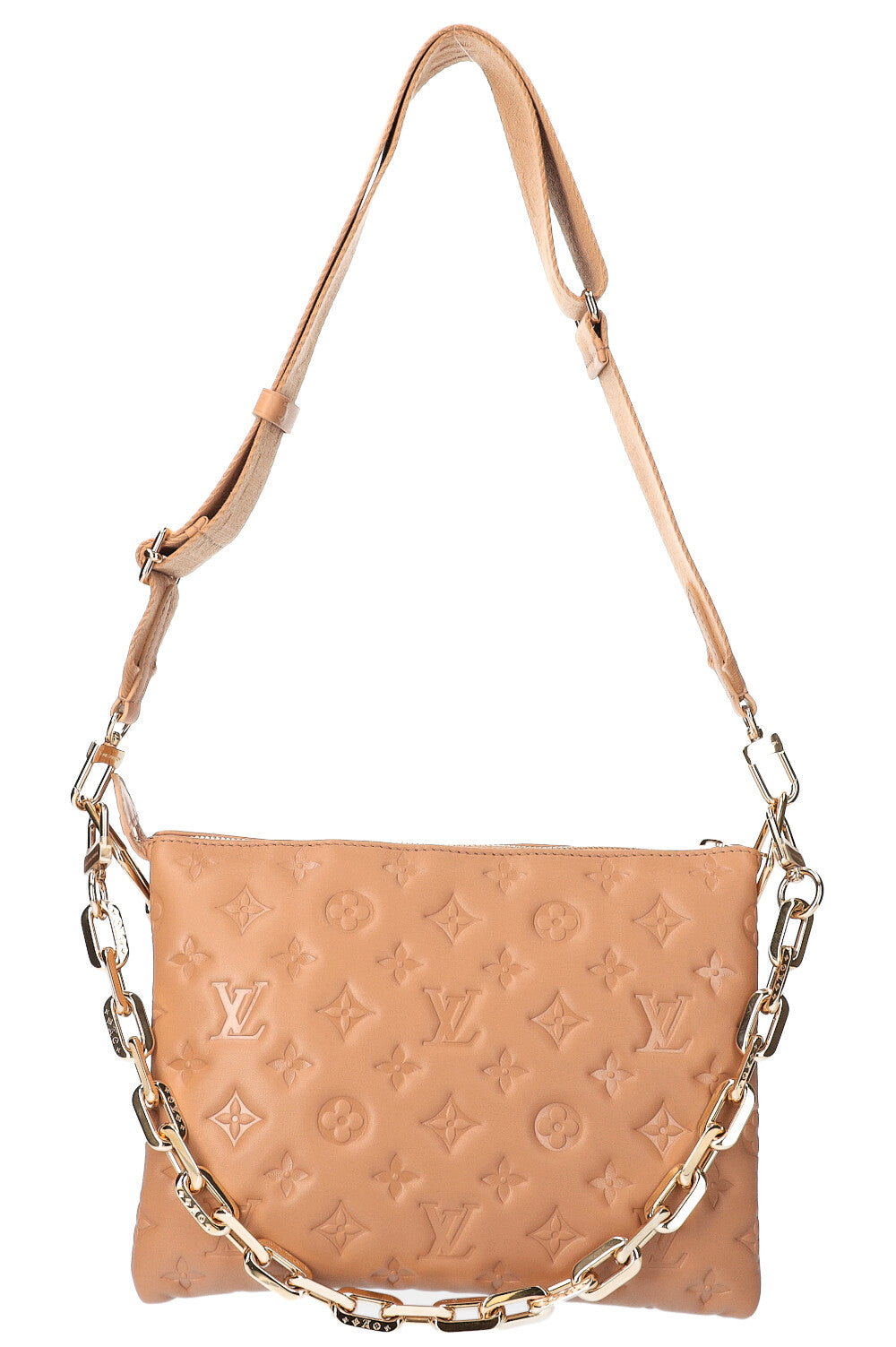 LOUIS VUITTON Coussin PM Bag Beige Empreinte