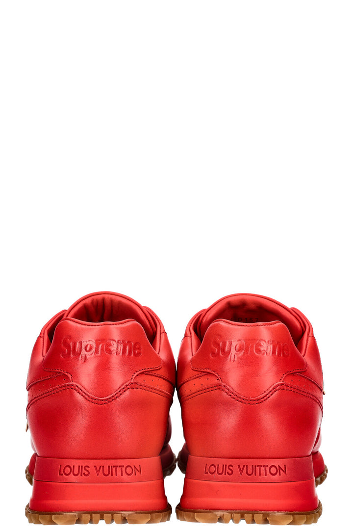 LOUIS VUITTON x SUPREME RunAway Sneakers Red