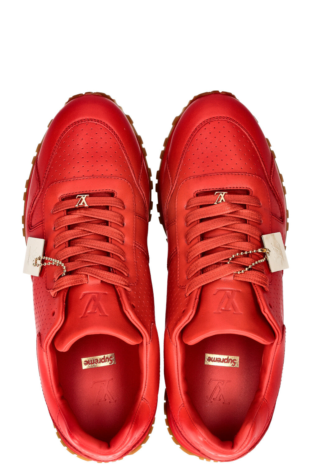 LOUIS VUITTON x SUPREME RunAway Sneakers Red REAWAKE