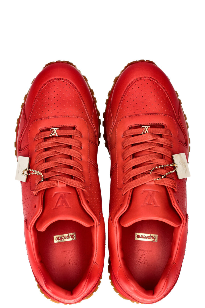 LOUIS VUITTON x SUPREME RunAway Sneakers Red