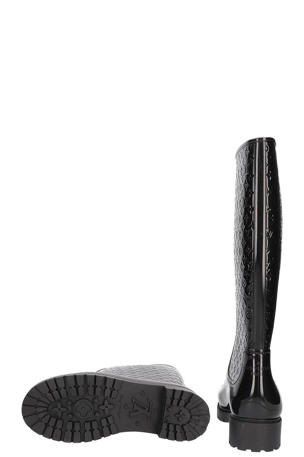 Drops wellington boots Louis Vuitton Black size 37 EU in Rubber - 26778868