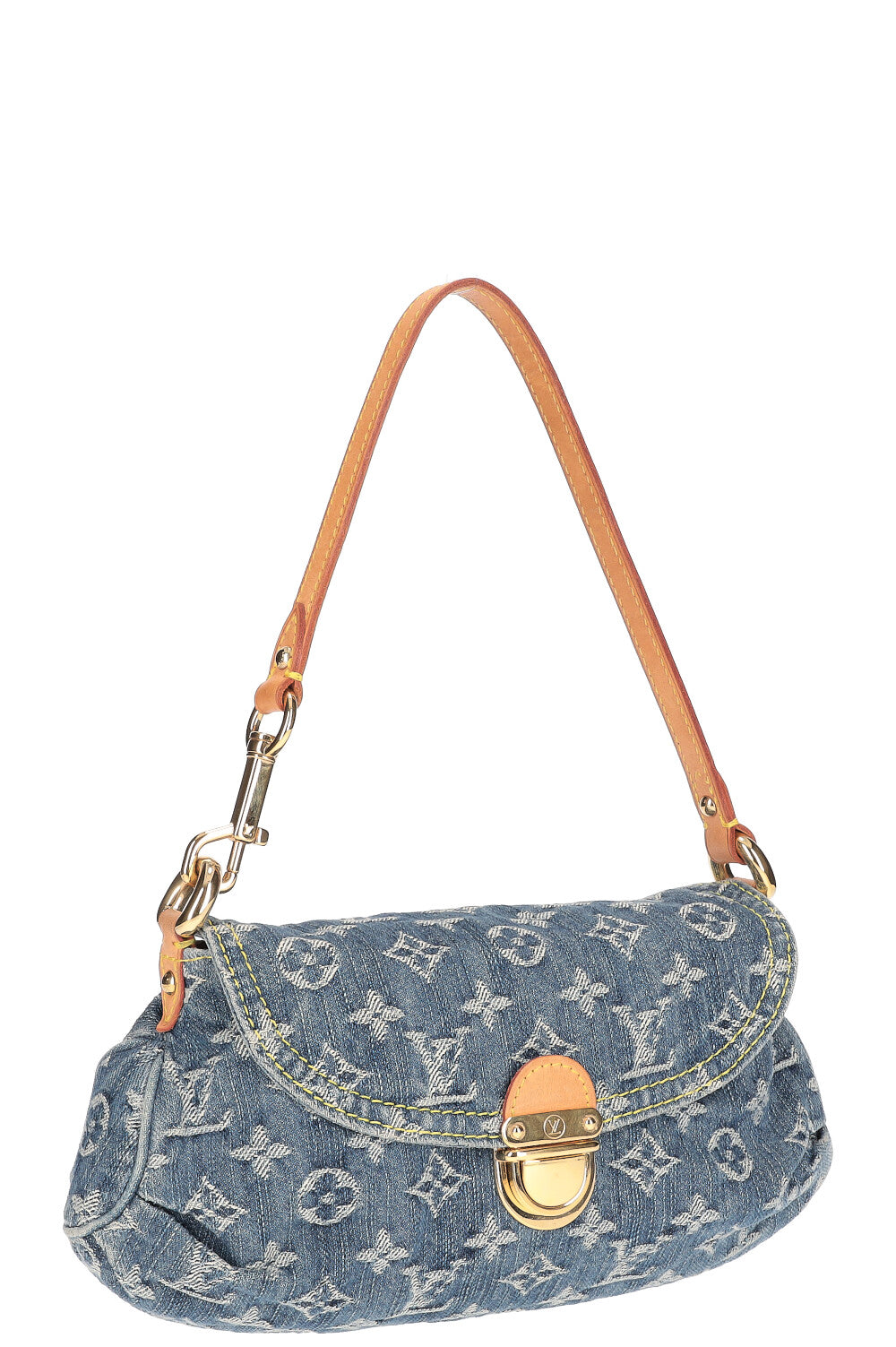 Lv denim pleaty hotsell bag