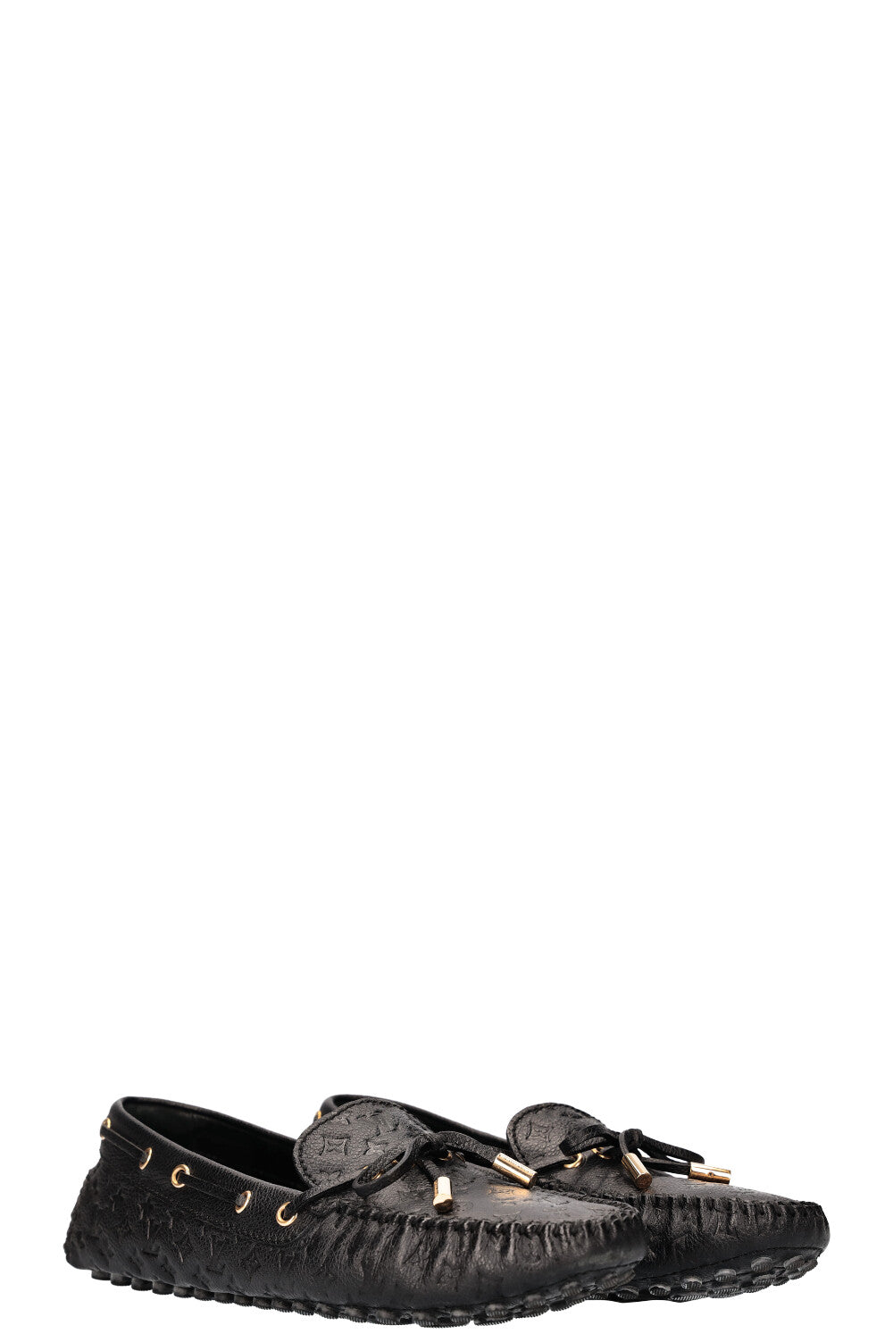 LOUIS VUTTON Gloria Loafer Flats MNG Empreinte Black