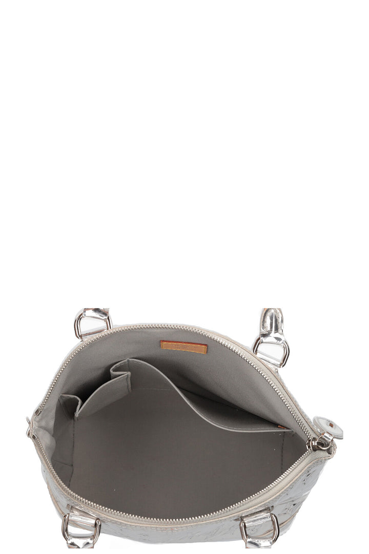 LOUIS VUITTON Vertical Lockit Bag MNG Miroir Silver