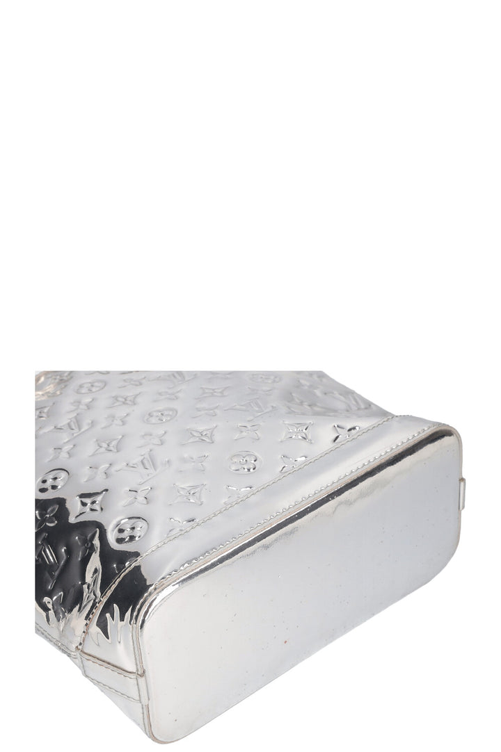 LOUIS VUITTON Vertical Lockit Bag MNG Miroir Silver