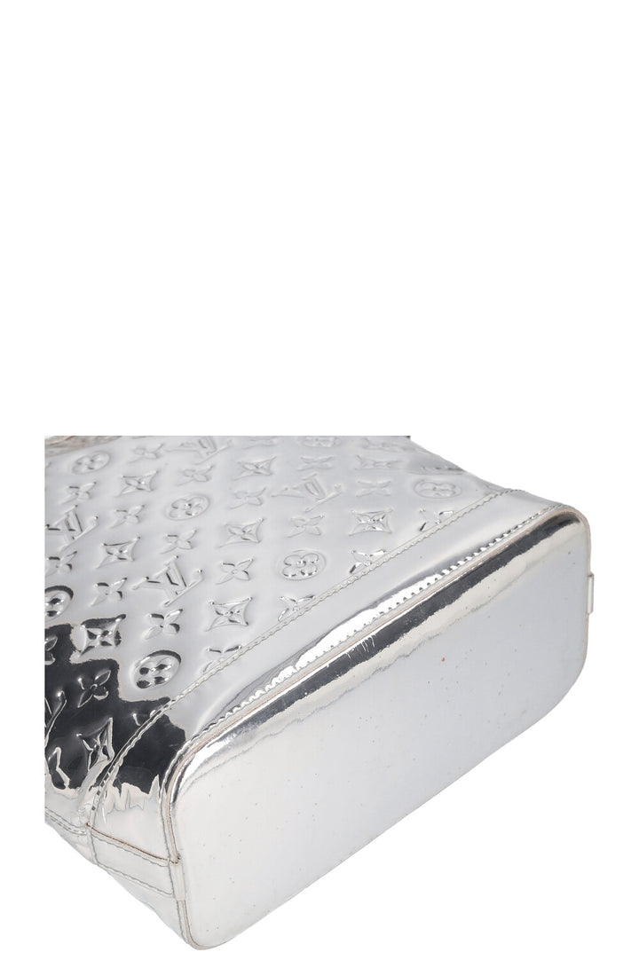 LOUIS VUITTON Vertical Lockit Bag MNG Miroir Silver