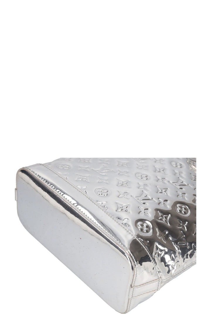 LOUIS VUITTON Vertical Lockit Bag MNG Miroir Silver
