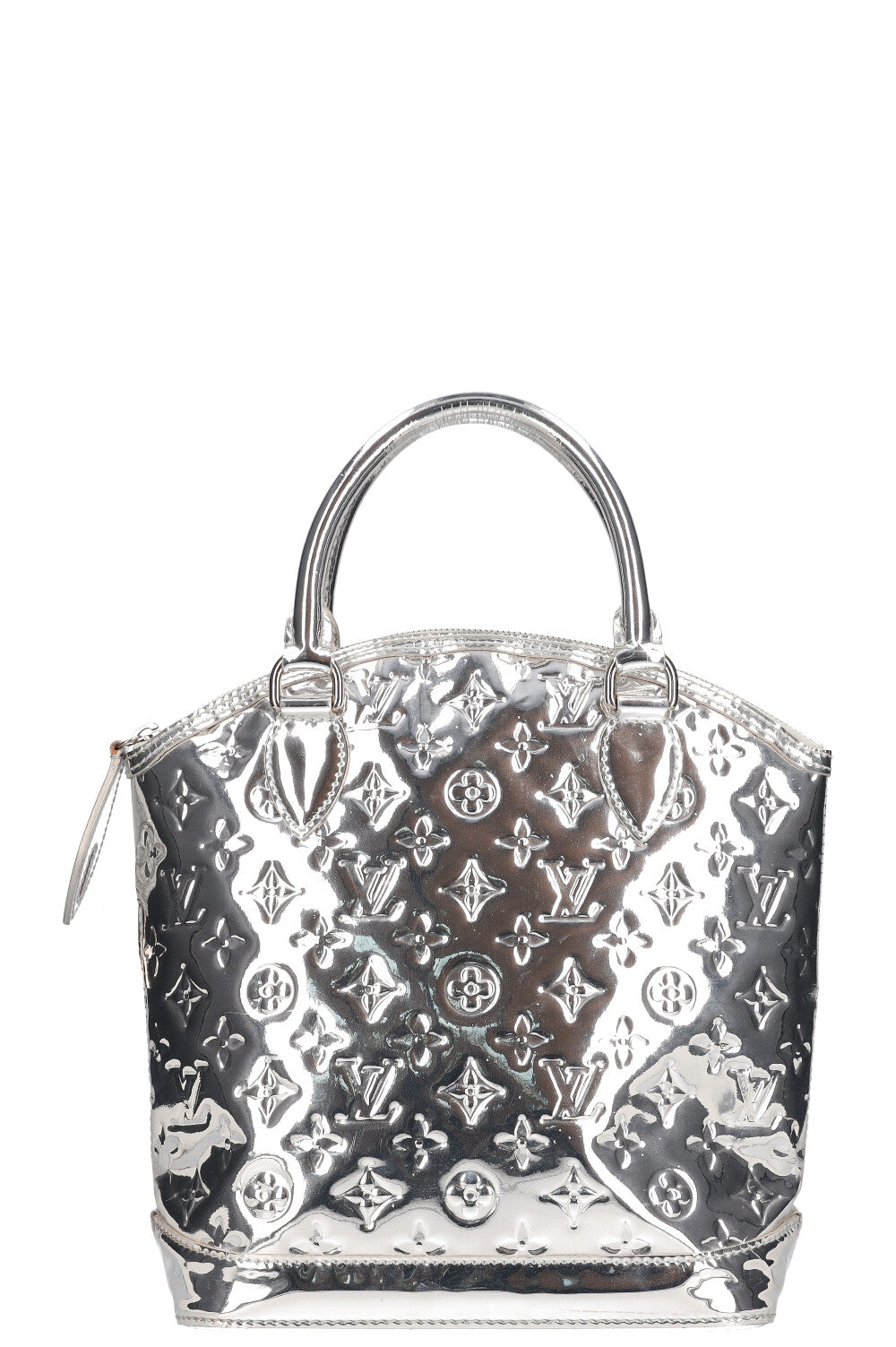 LOUIS VUITTON Vertical Lockit Bag MNG Miroir Silver