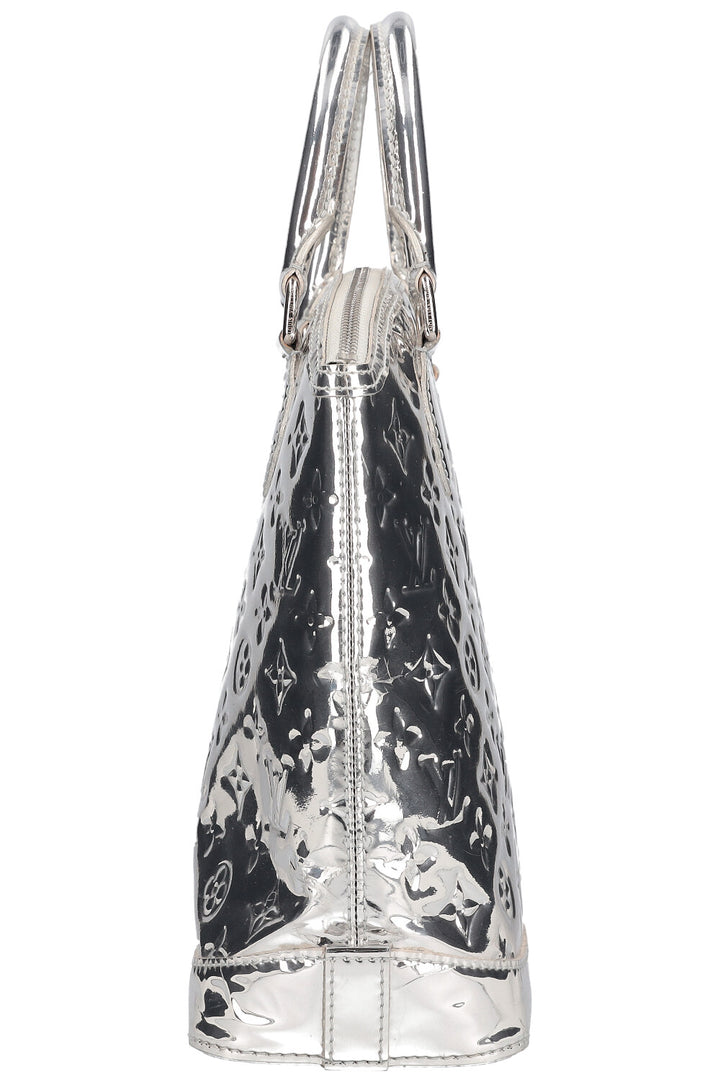 LOUIS VUITTON Vertical Lockit Bag MNG Miroir Silver