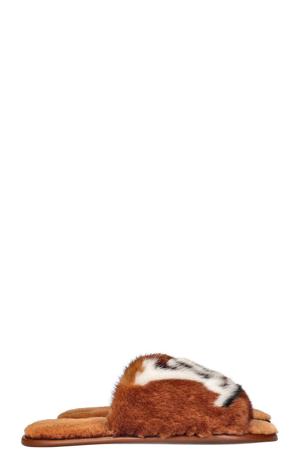 LOUIS VUITTON Homey Flat Mules Fur REAWAKE