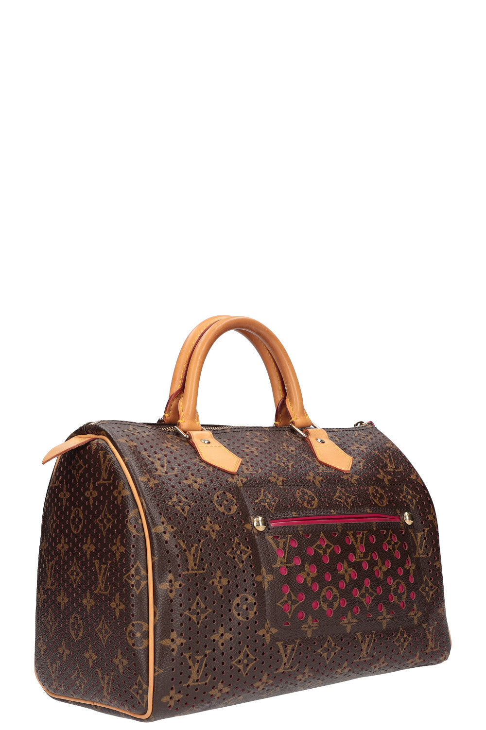 Limited Edition Fuchsia Monogram Perforated Speedy 30