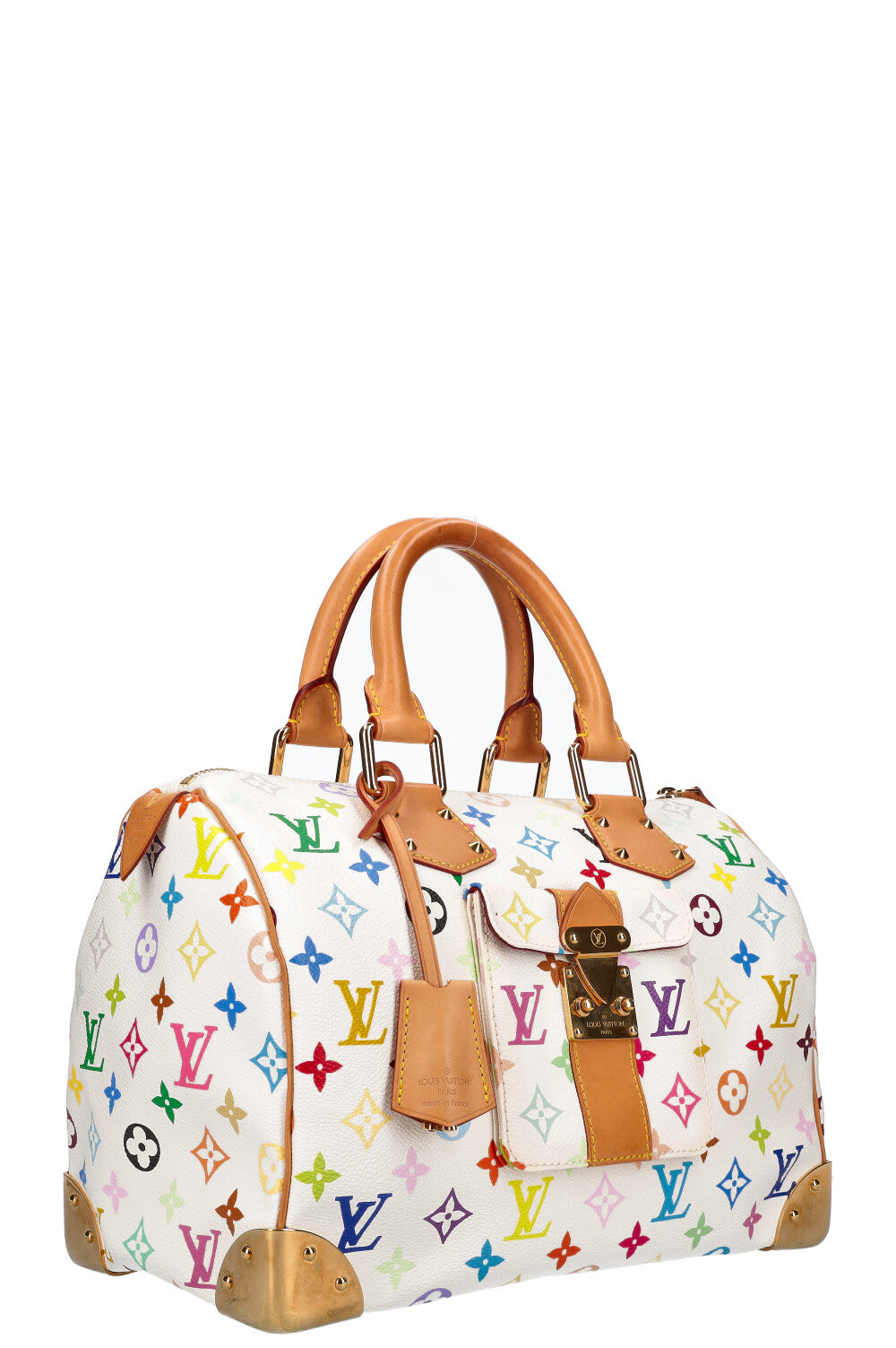 Vuitton Monogram Multicolor White Louis Vuitton Speedy Bag LOUIS