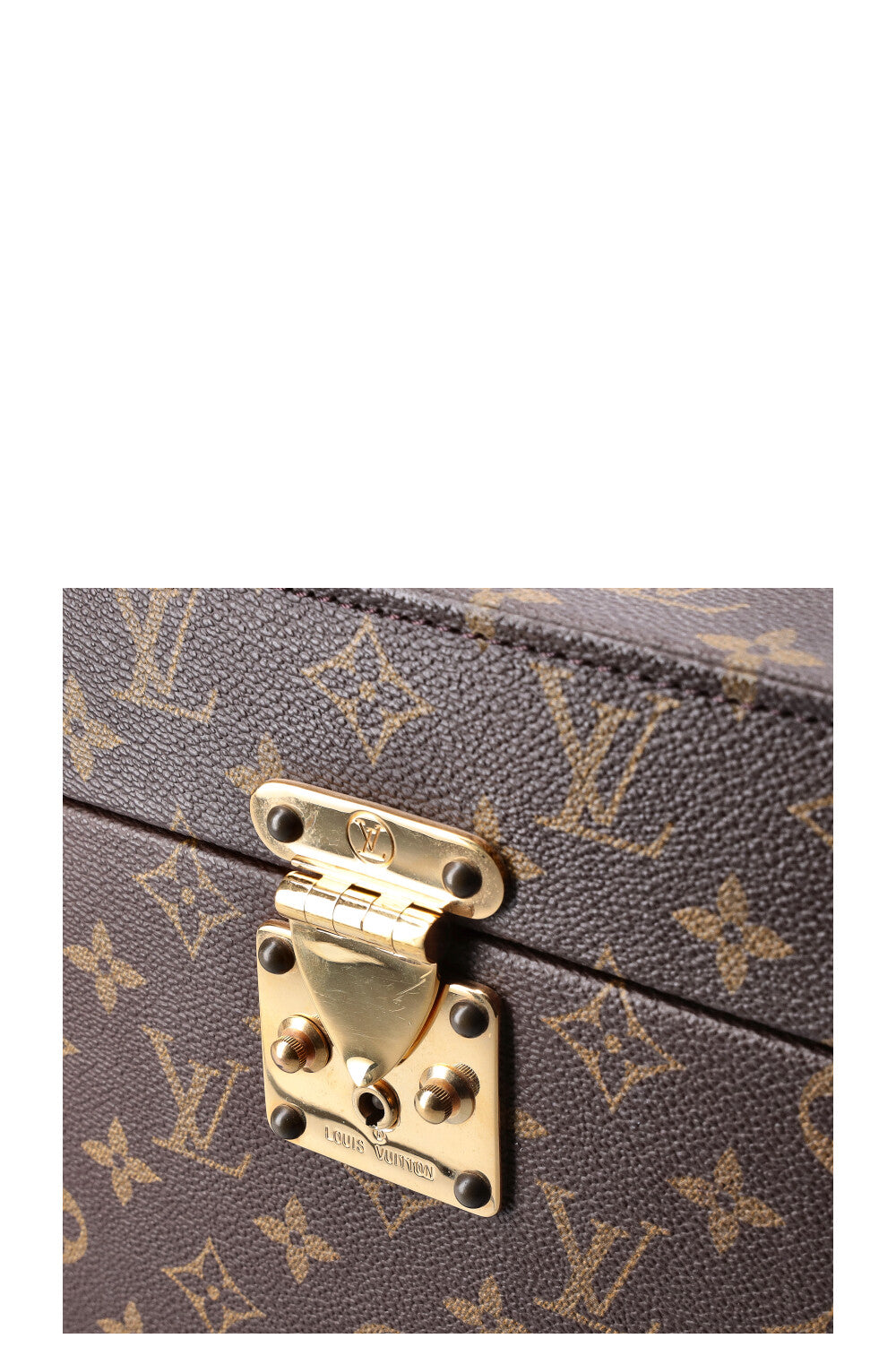 LOUIS VUITTON Cosmetic Trunk Hardcase Canvas MNG