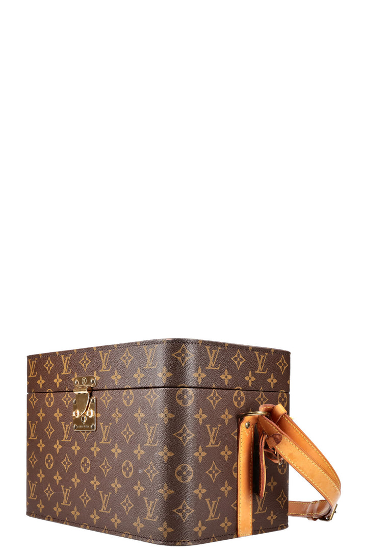 LOUIS VUITTON Cosmetic Trunk Hardcase Canvas MNG