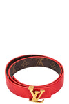 LOUIS VUITTON Initiales Reversible Belt MNG Red
