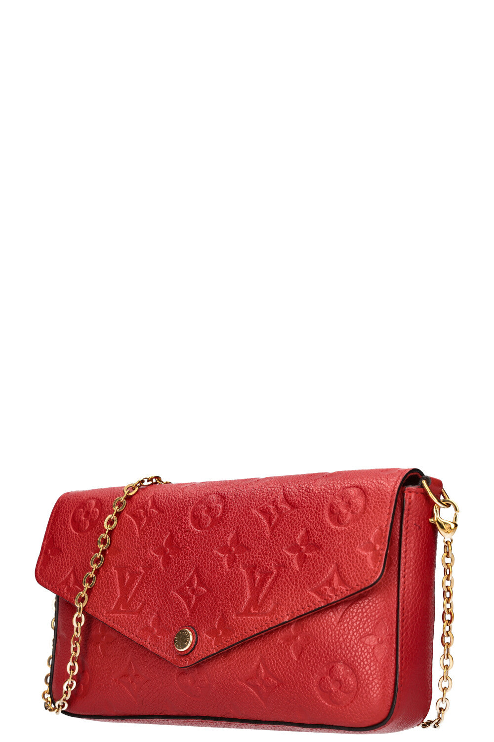 LOUIS VUITTON Felicie Pochette MNG Empreinte Red