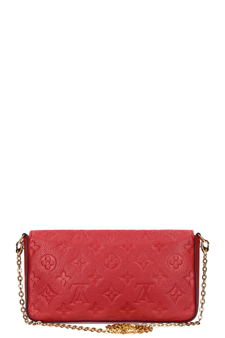 LOUIS VUITTON Felicie Pochette MNG Empreante Red