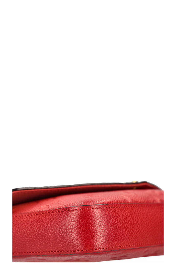 LOUIS VUITTON Felicie Pochette MNG Empreinte Red