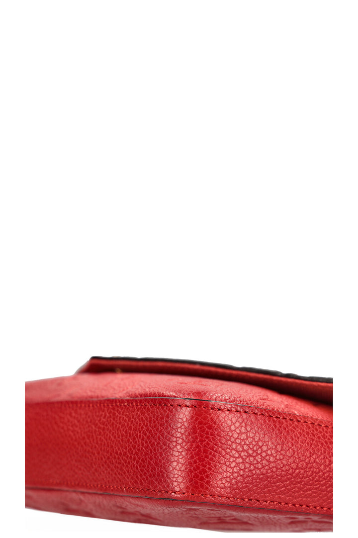 LOUIS VUITTON Felicie Pochette MNG Empreinte Red