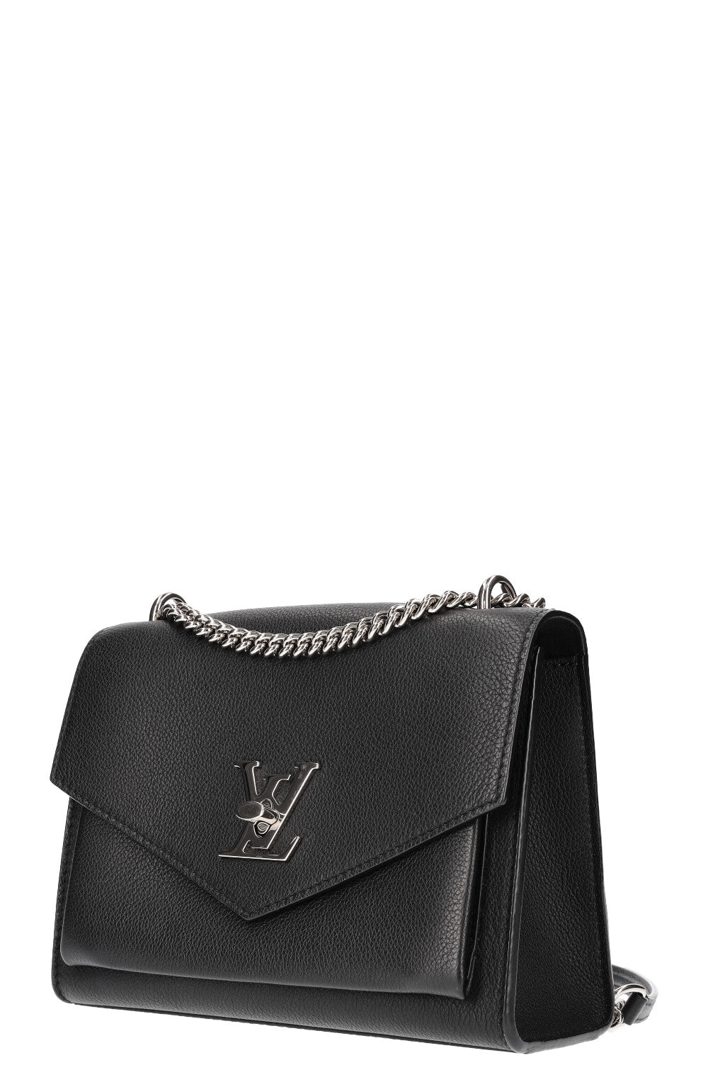 Leather Lv Lockme Bb LOUIS VUITTON Lockme BB Bag Black – REAWAKE