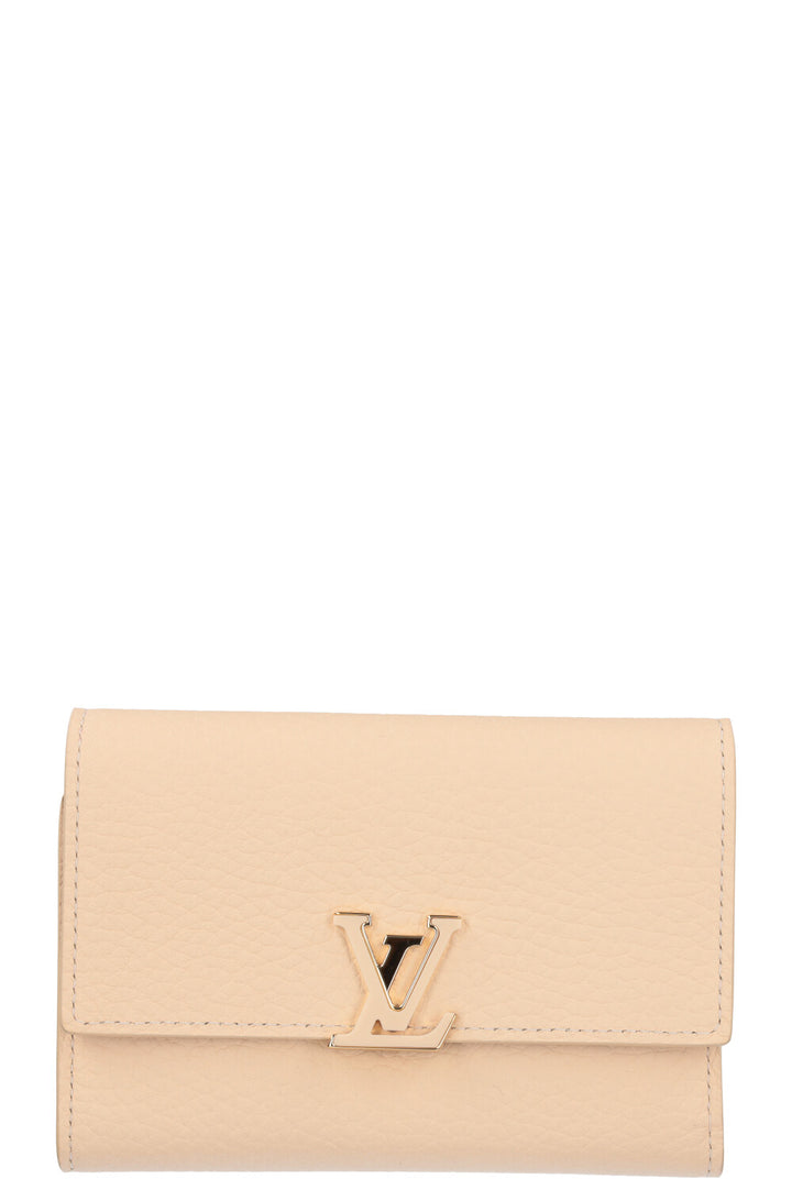 LOUIS VUITTON Portefeuille Capucines Compact Stephen Sprouse Poudre