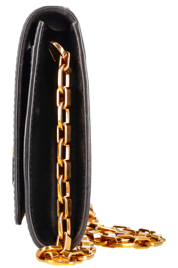 LOUIS VUITTON Chain Louise Bag GM Black