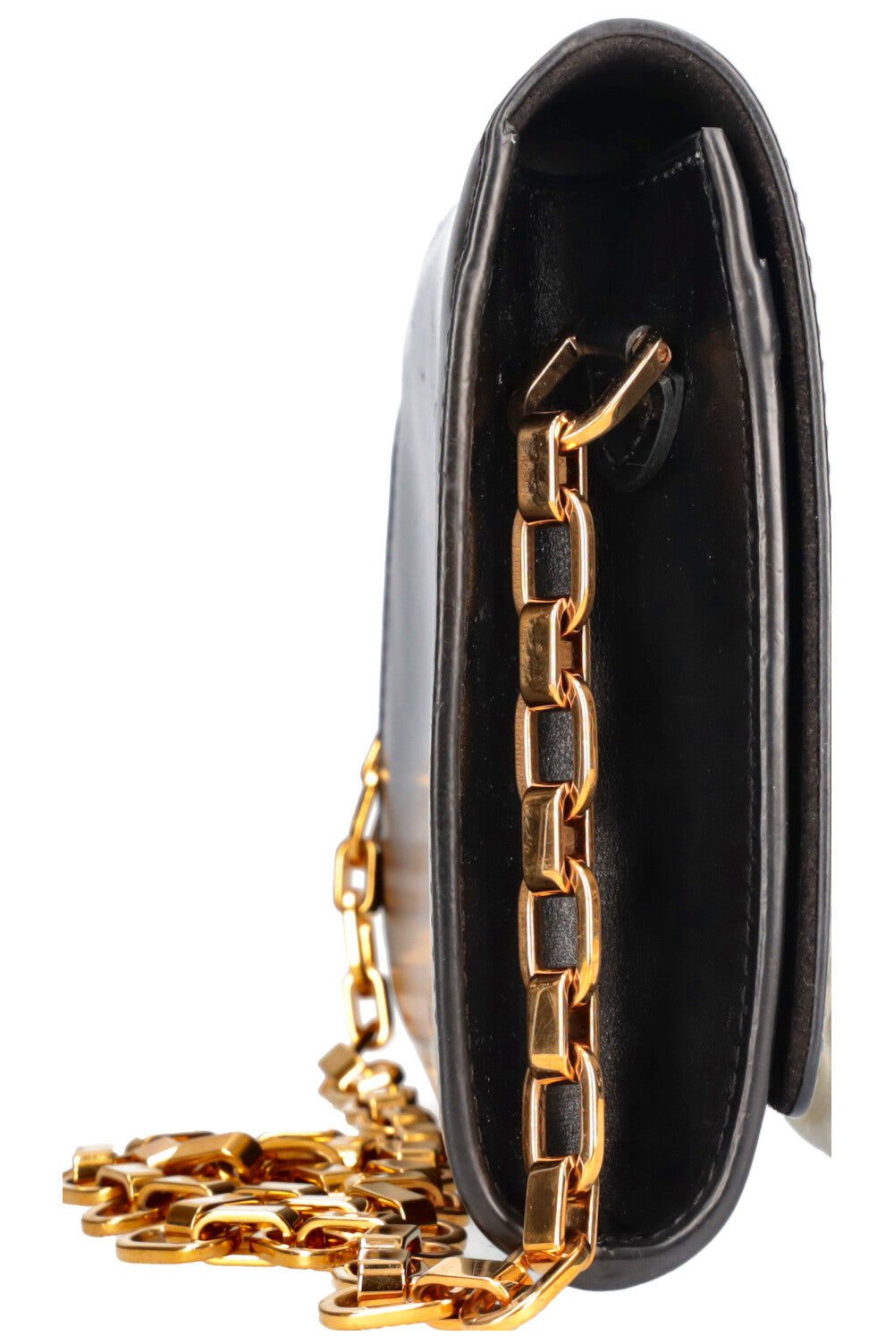 LOUIS VUITTON Chain Louise Bag GM Black