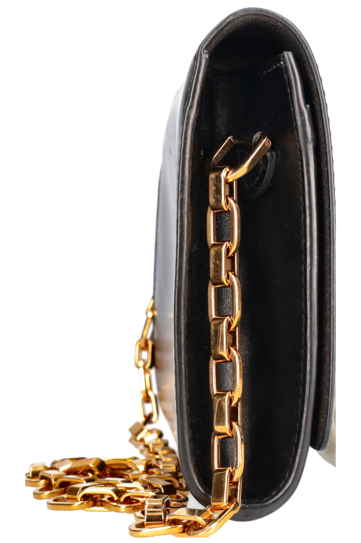 LOUIS VUITTON Chain Louise Bag GM Black