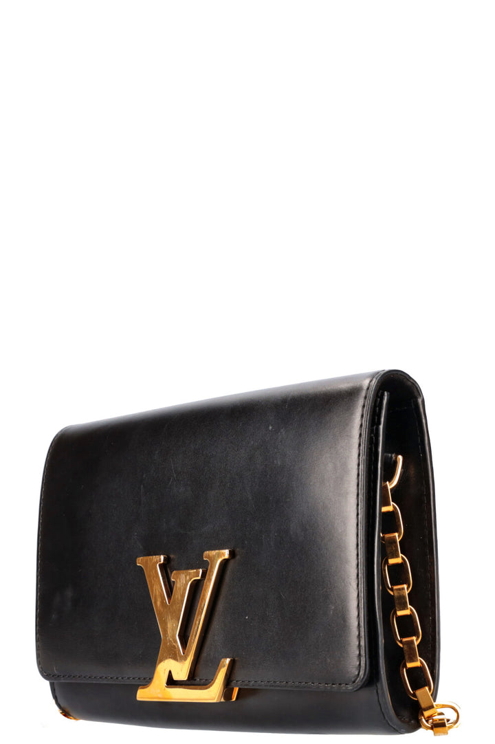 LOUIS VUITTON Chain Louise Bag GM Black