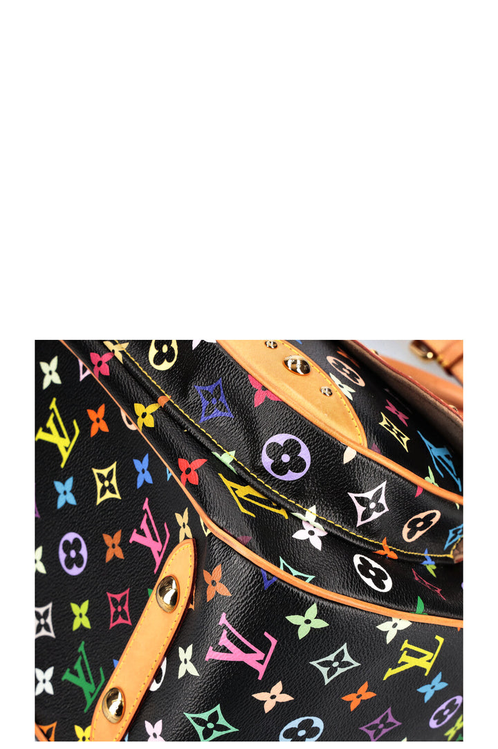 LOUIS VUITTON Sac Rita Murakami Multicolore Toile Noire MNG