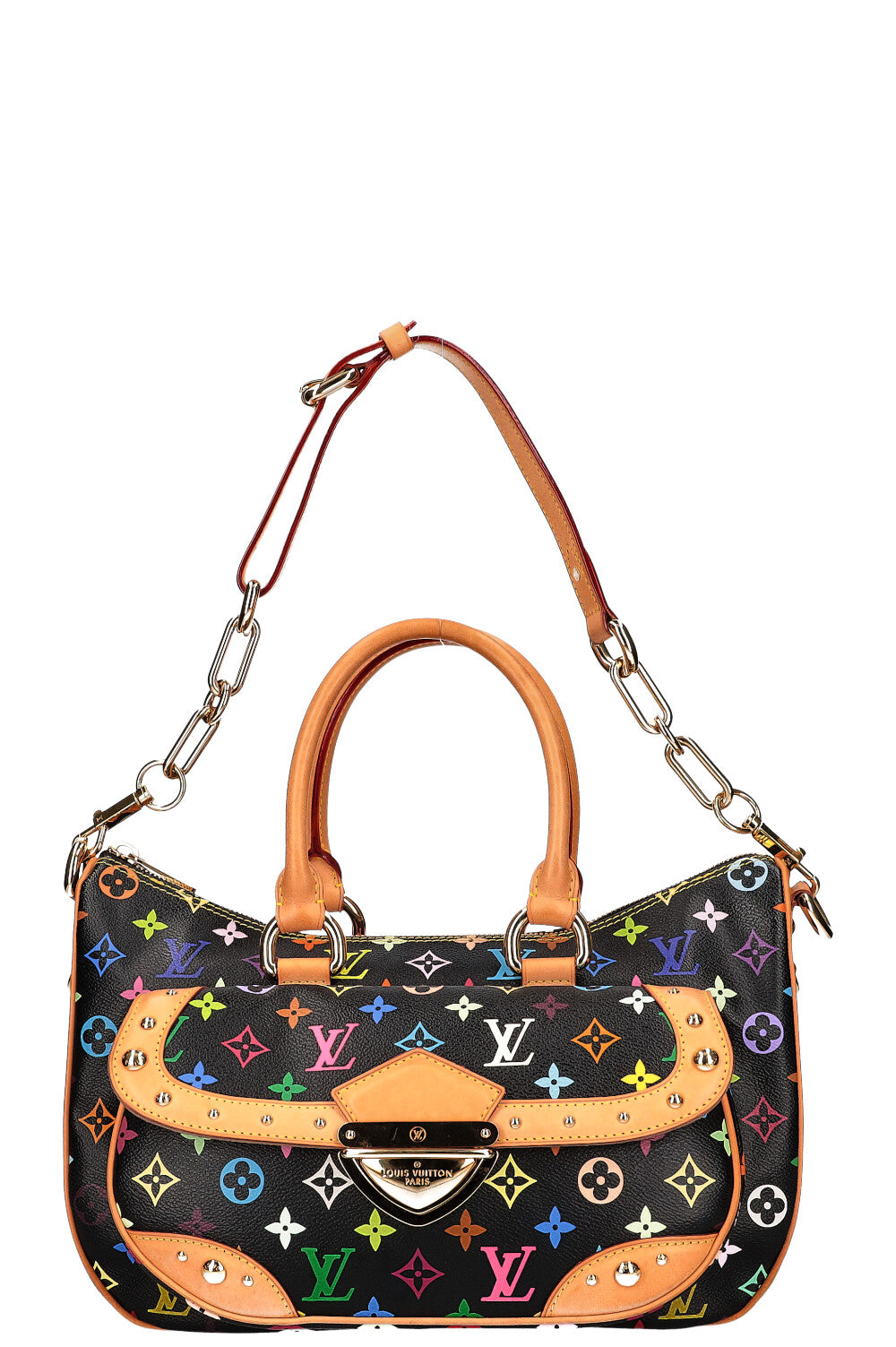 LOUIS VUITTON Rita Bag Murakami Multicolor Black Canvas MNG