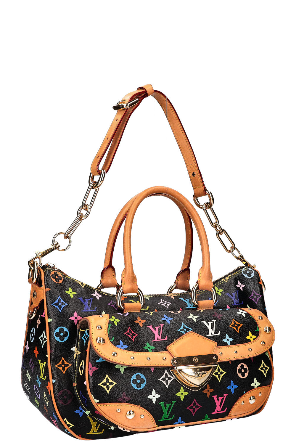 LOUIS VUITTON Rita Bag Murakami Multicolor Black Canvas MNG