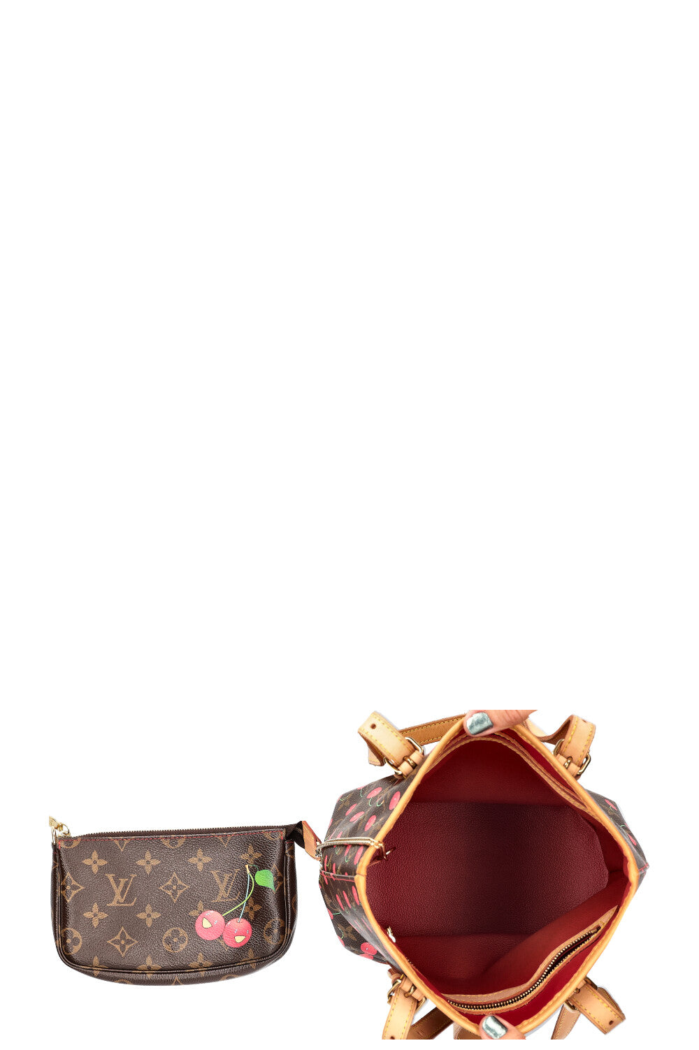 LOUIS VUITTON Bucket Bag Monogram Cerises