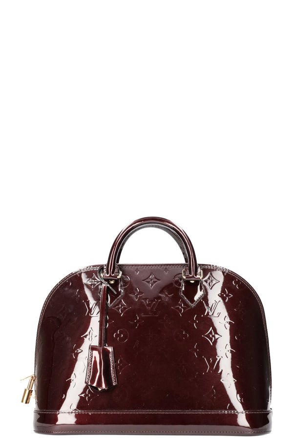 LOUIS VUITTON Sac Alma PM Vernis Amarante