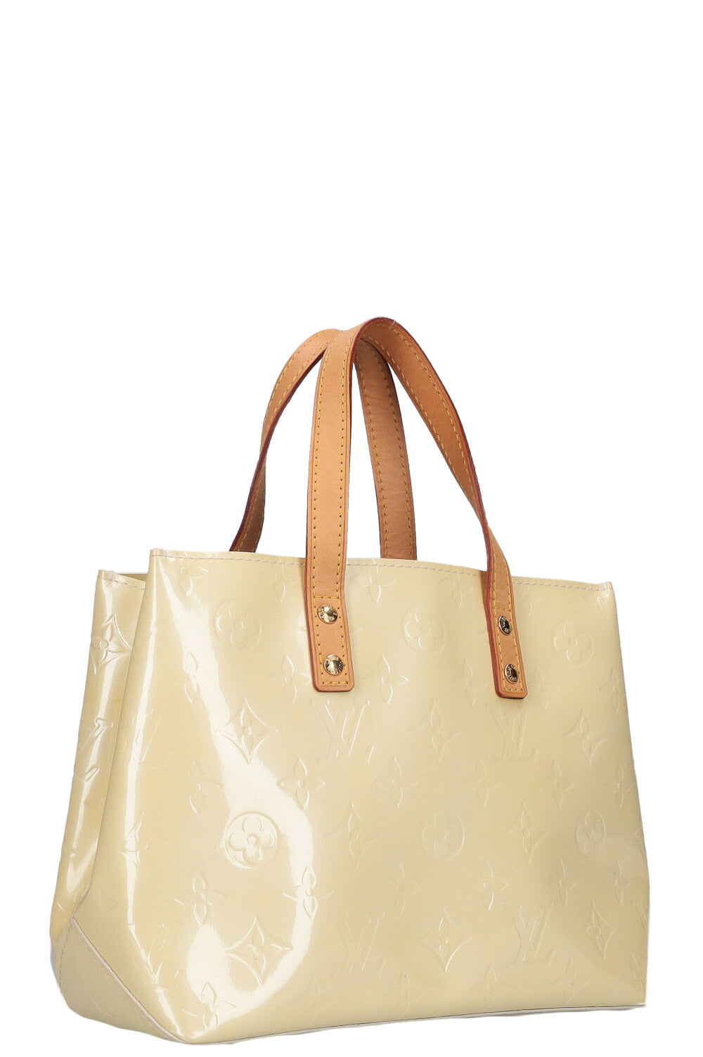 LOUIS VUITTON Reade PM Tote Vernis Yellow