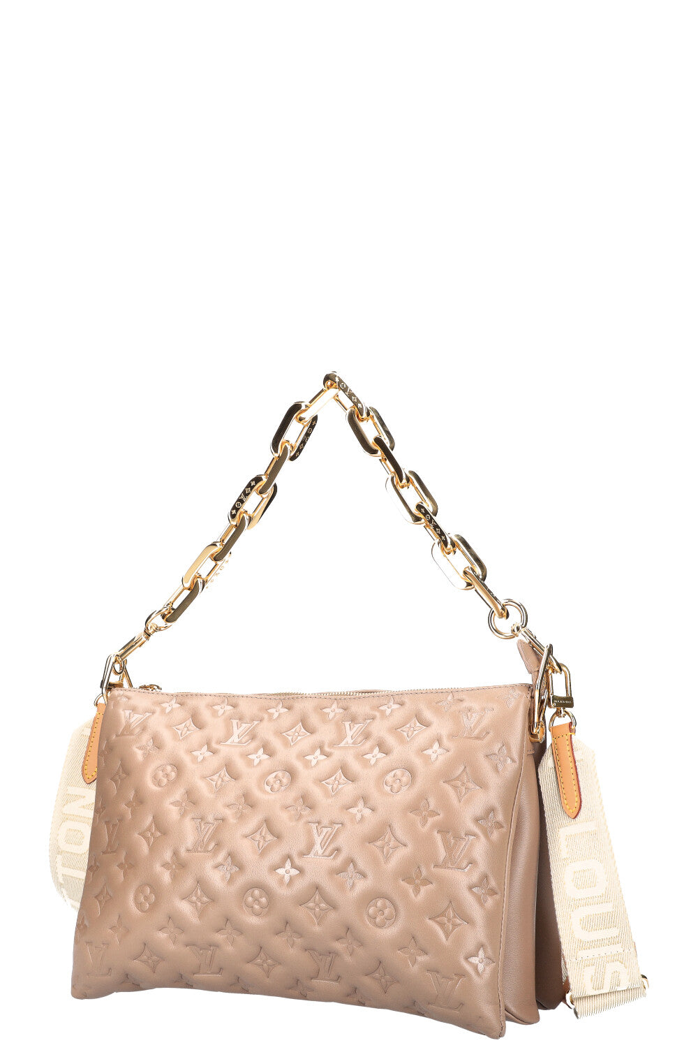 Check out the Louis Vuitton Coussin MM Taupe #lv 