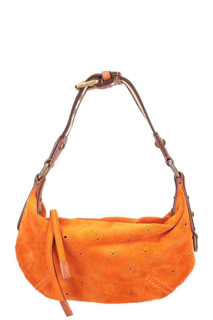 LOUIS VUITTON Onatah Hobo Bag Suede Orange